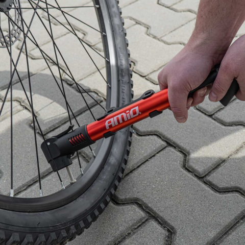 Pompa Manuala Bicicleta PU01 din Aluminiu, 28cm [2]