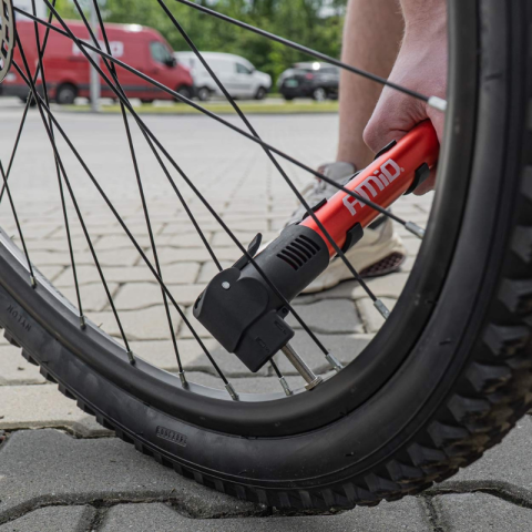 Pompa Manuala Bicicleta PU01 din Aluminiu, 28cm [1]