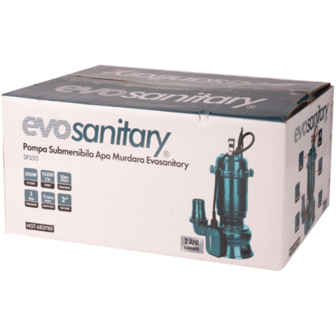 Pompa submersibila apa murdara, 550w, tocator plutitor automat, fonta, IP68 [1]