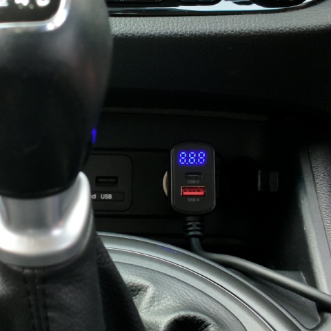 Prelungitor bricheta auto, 120W cu 2 prize, USB-C, USB-A [2]