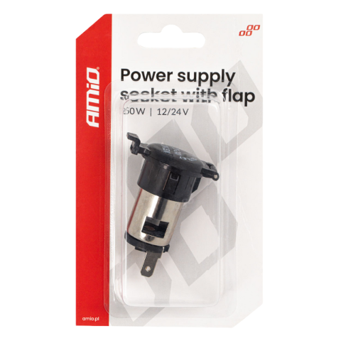 Priza auto suplimentara, 12/24V, 250W, cu capac, protectie praf, pentru vehicule [4]