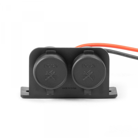 Priza Dubla Bricheta Auto Ermetica, 12V/24V [2]