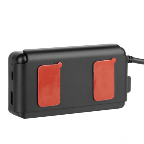 Multiplicator Priza Bricheta Auto, 3 Socluri 200W, 4 Porturi USB Quick Charge QC3.0 PD, Cablu 1m, Volmetru LED 12-24V [3]