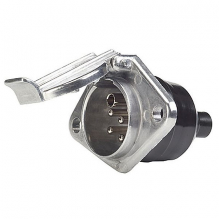 Priza metalica auto pentru remorca, 7 pini, 24V, tip S - Truck LED E1232-A