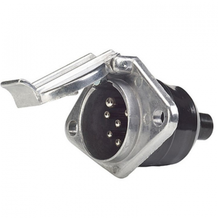 Priza metalica electrica pentru remorca cu 7 pini, tip N, 24V - Truck LED E1233-A [0]