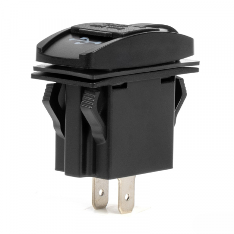 Priza USB Dubla Incastrabila Auto/Barca, Impermeabila, LED Rosu, 12V/24V [2]