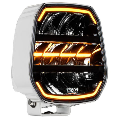 Proiectoare Full LED - Proiector Alb LED cu pozitie dinamica alba si portocalie, pentru camion și off road, Epix9+, Powerboost, 15000lm, 180w, 22.5 x 22.3cm