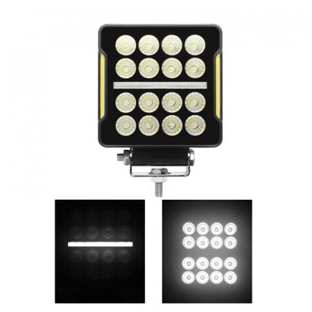 Proiector auto cu LED, faza si pozitie, flood, 10.8 x 10.8 x 4cm, 1717lm, 20W [1]