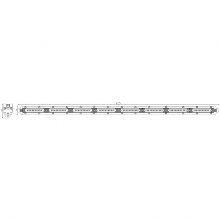 Proiector auto led bar slim 80 x LED, 65.5cm, 1224V, 4400LM - Truck LED LB0122 [2]