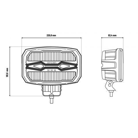 Proiector auto LED X-SPIDER NINJA Oval, 80W, IP69K, Pozitie Dinamica, Stroboscop, Multifunctional [15]