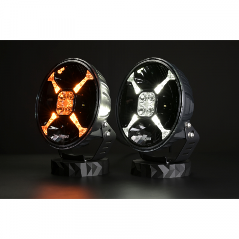 Proiector camion, offroad Cosmo Flash 9X, 11000Lm, 120W, 12/24V, 22.8cm, pozitie alba / portocalie, si stroboscop [3]