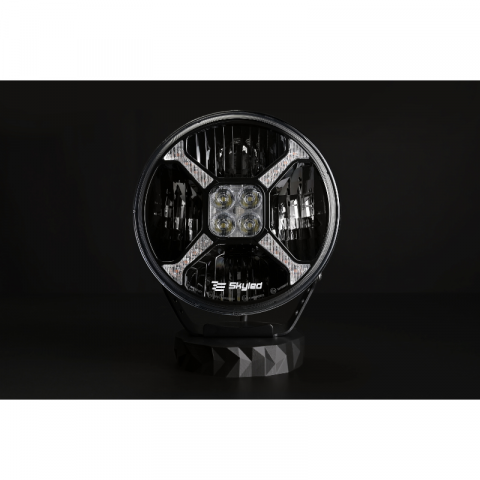 Proiector camion, offroad Cosmo Flash 9X, 11000Lm, 120W, 12/24V, 22.8cm, pozitie alba / portocalie, si stroboscop [11]