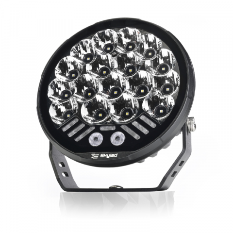Proiector camion, offroad Dorado 9X, 130W, 12500lm, 12/24V, 21.6cm, pozitie alba si portocalie cu lampa stroboscop [5]