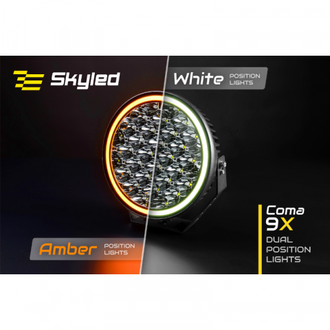 Proiector Coma 9X, 9" FULL LED, 160W, 12500Lm, pozitie alb si portocaliu, R112 [2]