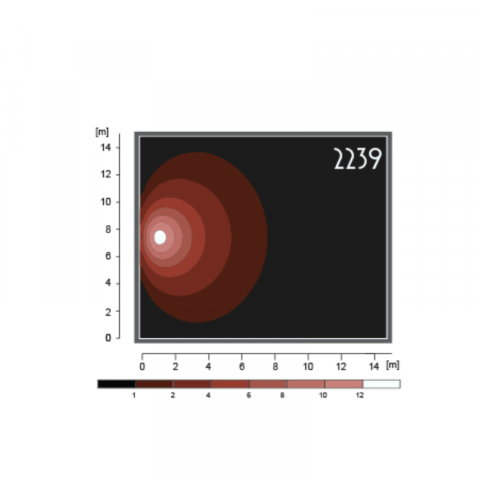Proiector de lucru, 12/70V, 805lm, 7.6 x 7.6cm [3]