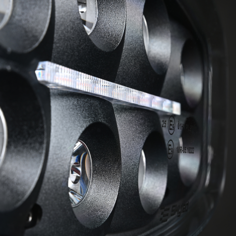 Proiector Jumbo Octan Black FULL LED cu lumina de pozitie alb/portocaliu 80W, 4800lm [10]