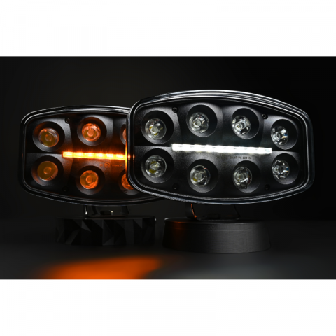Proiector Jumbo Octan Black FULL LED cu lumina de pozitie alb/portocaliu 80W, 4800lm [4]