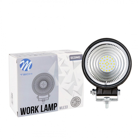 Proiectoare de lucru, marsarier si ceta - Proiector rotund cu LED, faza si pozitie, flood, 11.2 x 11.2 x 4.5cm, 2280lm, 28W