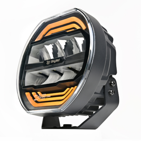 Proiector LED Auto, Galax 9X FI227, 100W, Lumina de Pozitie Alba si Portocalie [6]