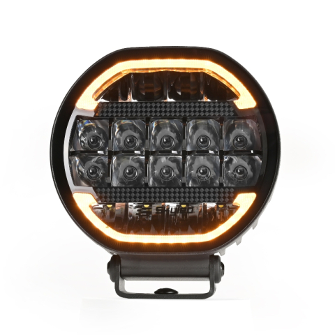 Proiector LED Auto, Scallop 7X 90W, Diametru 17,8cm, Lumina Pozitie Dinamica Alb-Portocaliu, Faza Lunga, Omologare ECE R149, Accesorii 4x4 Offroad [7]