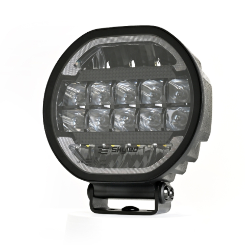 Proiector LED Auto, Scallop 7X 90W, Diametru 17,8cm, Lumina Pozitie Dinamica Alb-Portocaliu, Faza Lunga, Omologare ECE R149, Accesorii 4x4 Offroad [5]