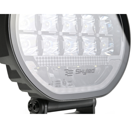 Proiector LED Auto, Scallop 7X 90W, Diametru 17,8cm, Lumina Pozitie Dinamica Alb-Portocaliu, Faza Lunga, Omologare ECE R149, Accesorii 4x4 Offroad [6]