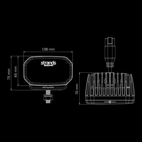 Proiector LED auto Strands FOR9T Light Pod 4”, 2600 lm, pozitie alb/galben, 30 W, 10-48 V DC, 10,8 x 7 x 6,5 cm [8]