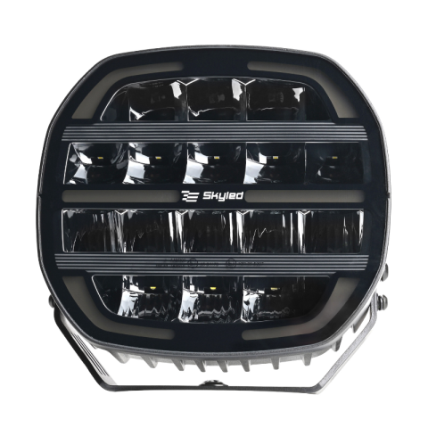 Proiector LED auxiliar Moai 9X Black, 162W, 12/24V, Combo Beam, pozitie alba si portocalie, 5000K, IP68, pentru camioane, 4x4 si utilaje [20]