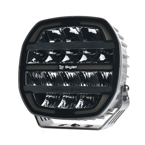 Proiector LED auxiliar Moai 9X Black, 162W, 12/24V, Combo Beam, pozitie alba si portocalie, 5000K, IP68, pentru camioane, 4x4 si utilaje [17]