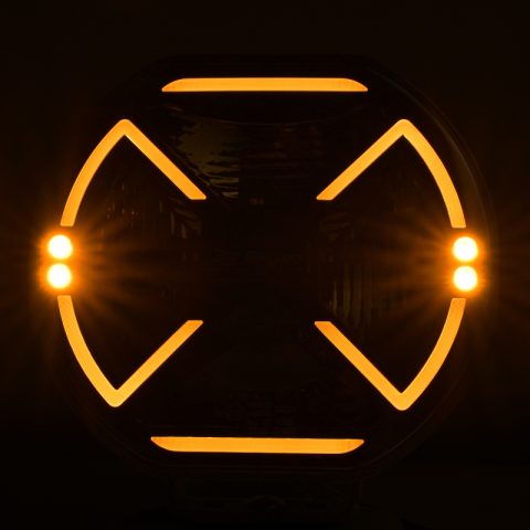 Proiector LED Auxiliar VIA Flash 9X FI218, 160W, Lumina Pozitie Dinamica Alba/Portocalie si Stroboscop [7]
