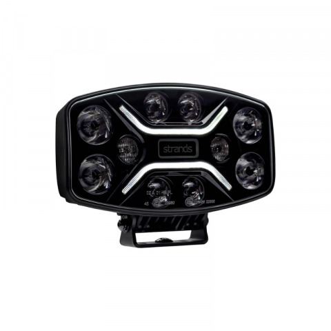 Proiector LED, camion, Offroad, Dark Knight, 24.7cm, 12000Lm, pozitie galbena, alba + stroboscop [3]