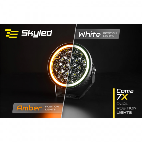 Proiector LED Coma 7X 7" FULL LED, 95W, 8500Lm, poziție alb și portocaliu, 17.8cm [1]