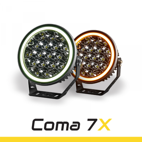 Lumini, Becuri, Proiectoare - Proiector LED Coma 7X 7" FULL LED, 95W, 8500Lm, poziție alb și portocaliu, 17.8cm