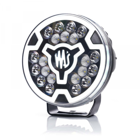 Proiector LED cu 3 tipuri pozitie, alba, Flood, 12  24V, 17.8cm, 9200lm, 5700K, 82W, cablu 3m, contur clar - WAS - WAS 2183 [1]