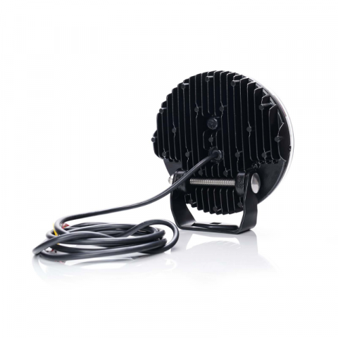 Proiector LED cu 3 tipuri pozitie, portocaliu, Flood, 12 / 24V, 17.8cm, 9200lm, 5700K, 82W, cablu 3m, contur clar [8]