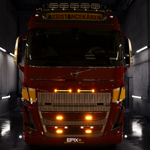 Proiector LED cu pozitie dinamica alba si portocalie pentru camion, off road, Epix10+, Powerboost, 11500lm, 150w, 24.7 x 14.5cm [4]