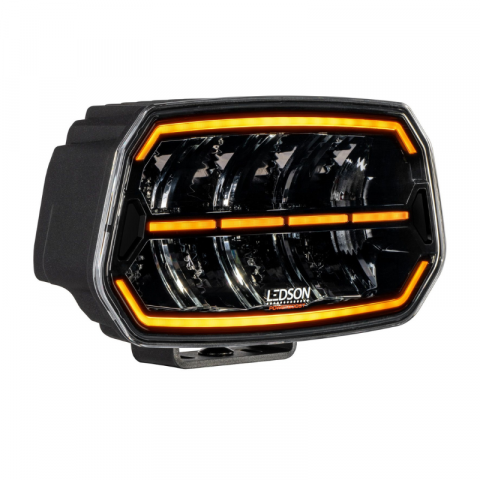 Proiectoare Full LED - Proiector LED cu pozitie dinamica alba si portocalie pentru camion, off road, Epix10+, Powerboost, 11500lm, 150w, 24.7 x 14.5cm