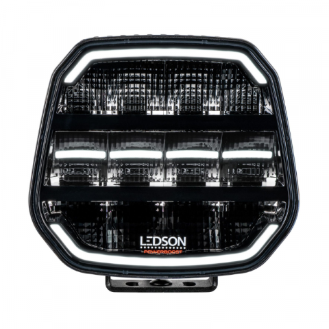 Proiector LED cu pozitie dinamica alba si portocalie pentru camion si off road, EPIX7, 7", Powerboost, 11500lm, 120w, 18 x 17.7cm [4]