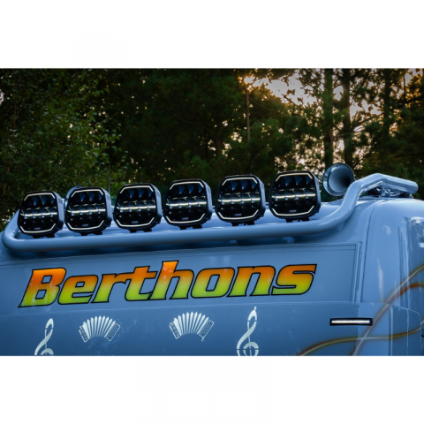 Proiector LED cu pozitie dinamica alba si portocalie, pentru camion și off road, Epix9+, Powerboost, 15000lm, 180w, 22.5 x 22.3cm [6]