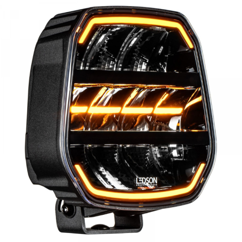 Proiector LED cu pozitie dinamica alba si portocalie, pentru camion și off road, Epix9+, Powerboost, 15000lm, 180w, 22.5 x 22.3cm