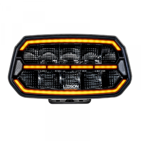 Proiector LED cu poziție dinamică albă și portocalie + stroboscop, pentru camion și off road, Epix10+ STROBE, Powerboost, 11500lm, 150w, 24.7 x 14.5cm [6]
