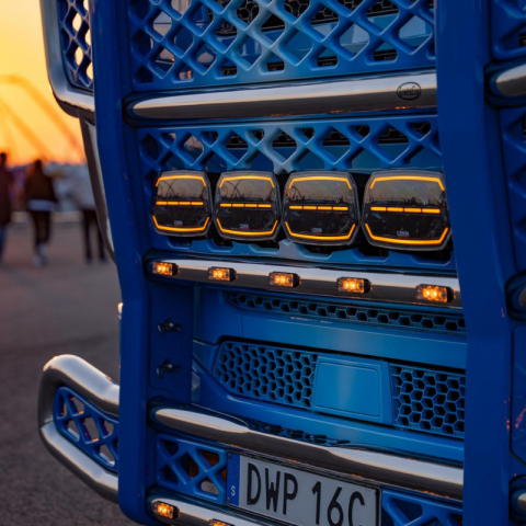 Proiector LED cu poziție dinamică albă și portocalie + stroboscop, pentru camion și off road, Epix10+ STROBE, Powerboost, 11500lm, 150w, 24.7 x 14.5cm [4]