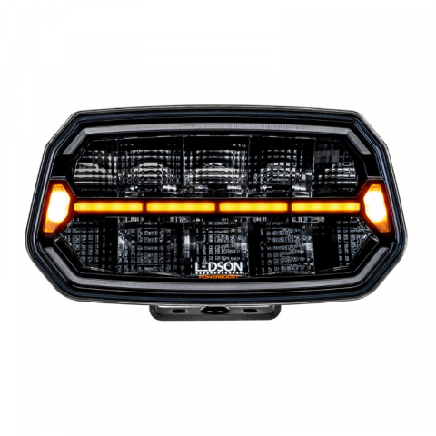 Proiector LED cu poziție dinamică albă și portocalie + stroboscop, pentru camion și off road, Epix10+ STROBE, Powerboost, 11500lm, 150w, 24.7 x 14.5cm [7]