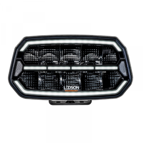 Proiector LED cu poziție dinamică albă și portocalie + stroboscop, pentru camion și off road, Epix10+ STROBE, Powerboost, 11500lm, 150w, 24.7 x 14.5cm [8]