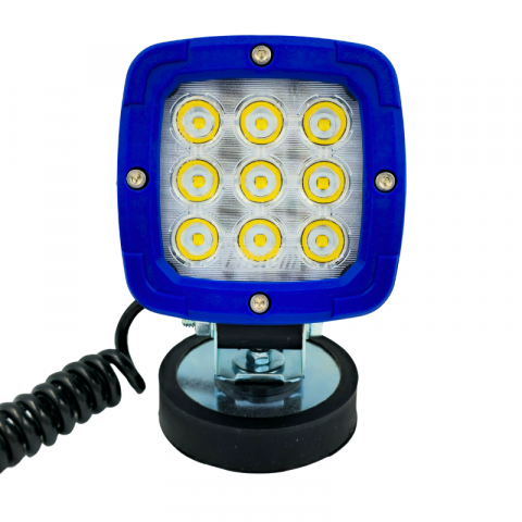 Proiector LED de lucru cu magnet, Aluminiu, 12/24V, 14.20cm, cablu spiralat 7.8m, 2800lm [7]
