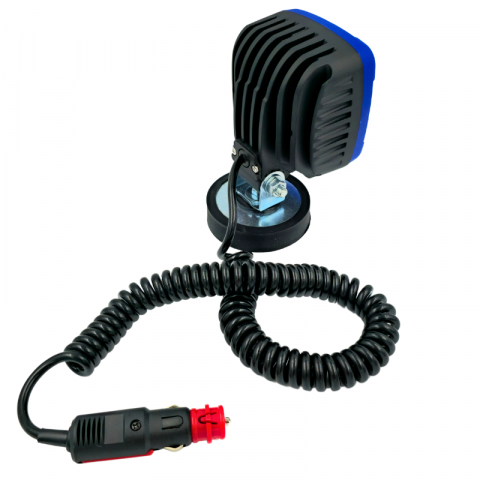 Proiector LED de lucru cu magnet, Aluminiu, 12/24V, 14.20cm, cablu spiralat 7.8m, 2800lm [5]