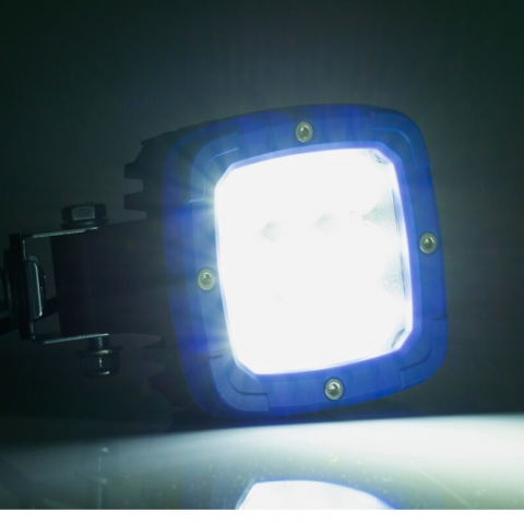 Proiector LED de lucru cu magnet, Aluminiu, 12/24V, 14.20cm, cablu spiralat 7.8m, 2800lm [2]