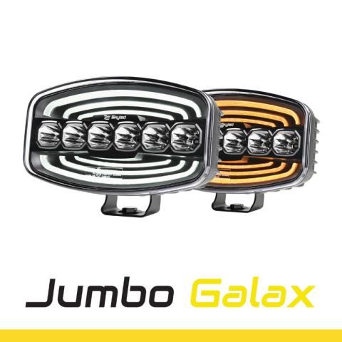 Proiectoare suplimentare, Camion, Off Road - Proiector LED Jumbo Galax, 60W, cu Lumina de Pozitie Alba si Portocalie