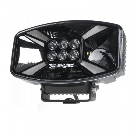 Proiector LED, Jumbo Stella Flash FULL, 140W, 12/24V, 8500lm, 24.7cm, Pozitie Alba, Galbena, Stroboscop si capac protectie, Off Road, Tir [16]