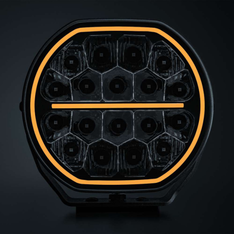 Lumini, Becuri, Proiectoare - Proiector LED Long Range Big Energy 2.0 9" 12.900 lm, 715 m, Lumina Pozitie Alba si Portocalie, 12/24V, IP69K
